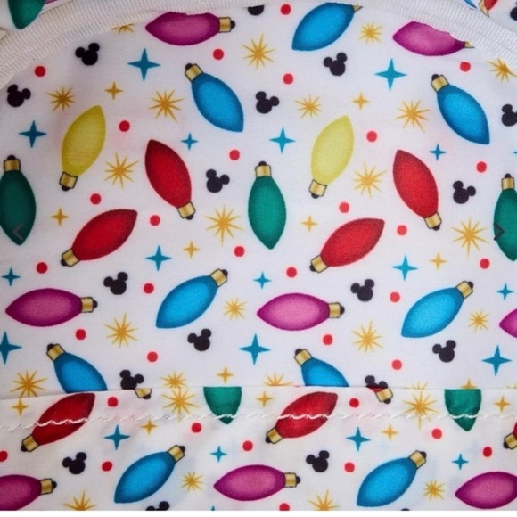 Loungefly Mickey Mouse & Friends Holiday Lights Crossbody & Wallet - LIGHTS UP! - Picture 11 of 11